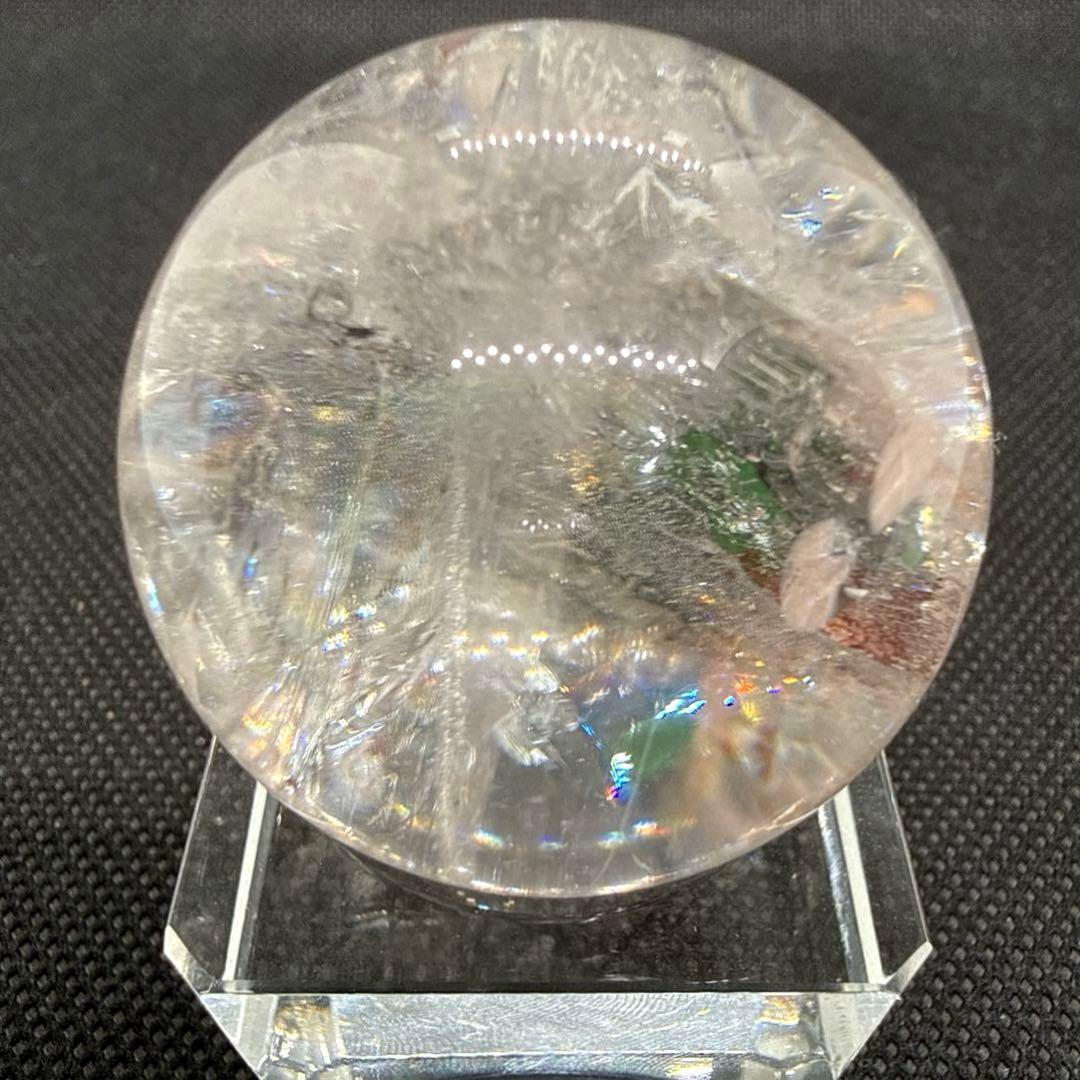 爆虹♪天然石　アゼツライト　ギラギラ虹だらけ♪【薄いピンク】