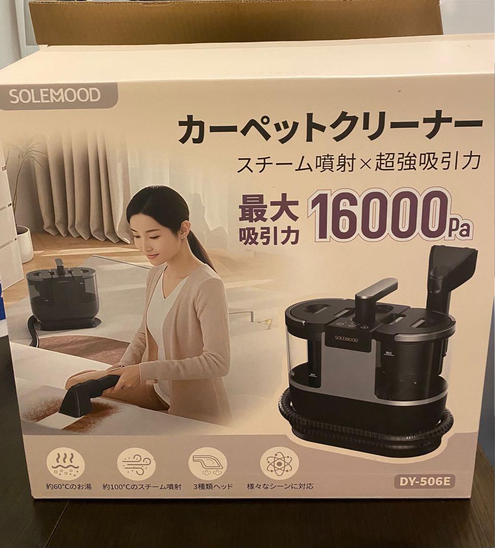 【1回使用】スチーム式 カーペットクリーナー 100℃ 高温洗浄 DY-506E