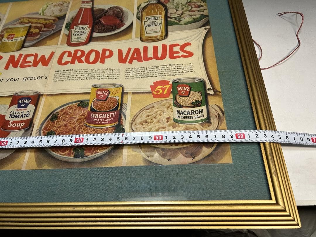 HEINZ ケチャップ　広告アート額縁 インテリア ビンテージ LIFE　雑誌