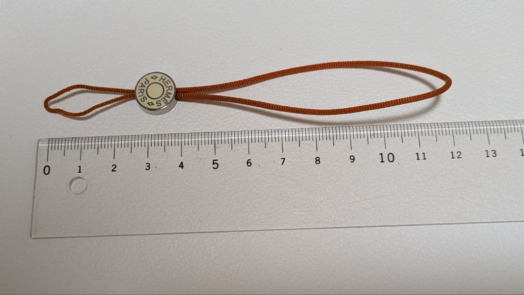 HERMES エルメス ストラップ 箱付き オレンジ色 携帯