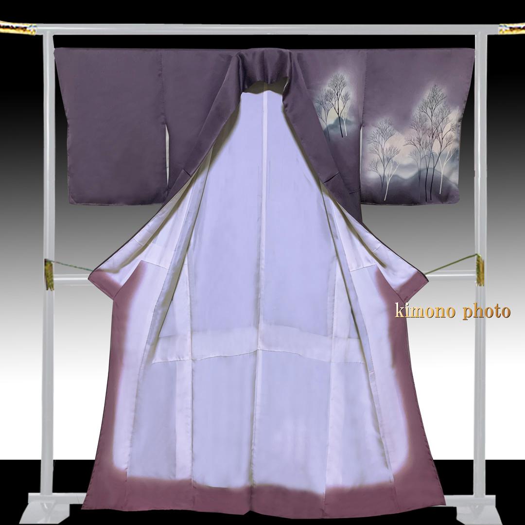 【新品、未使用】正絹【極上逸品】トールサイズ【手描き 友禅染】訪問着フルセット