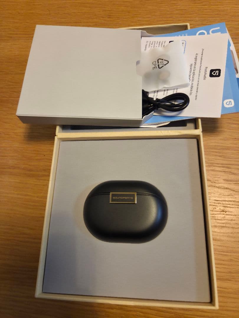 サウンドピーツ Air5 Pro+ ブラック ワイヤレスイヤフォン 数回使用