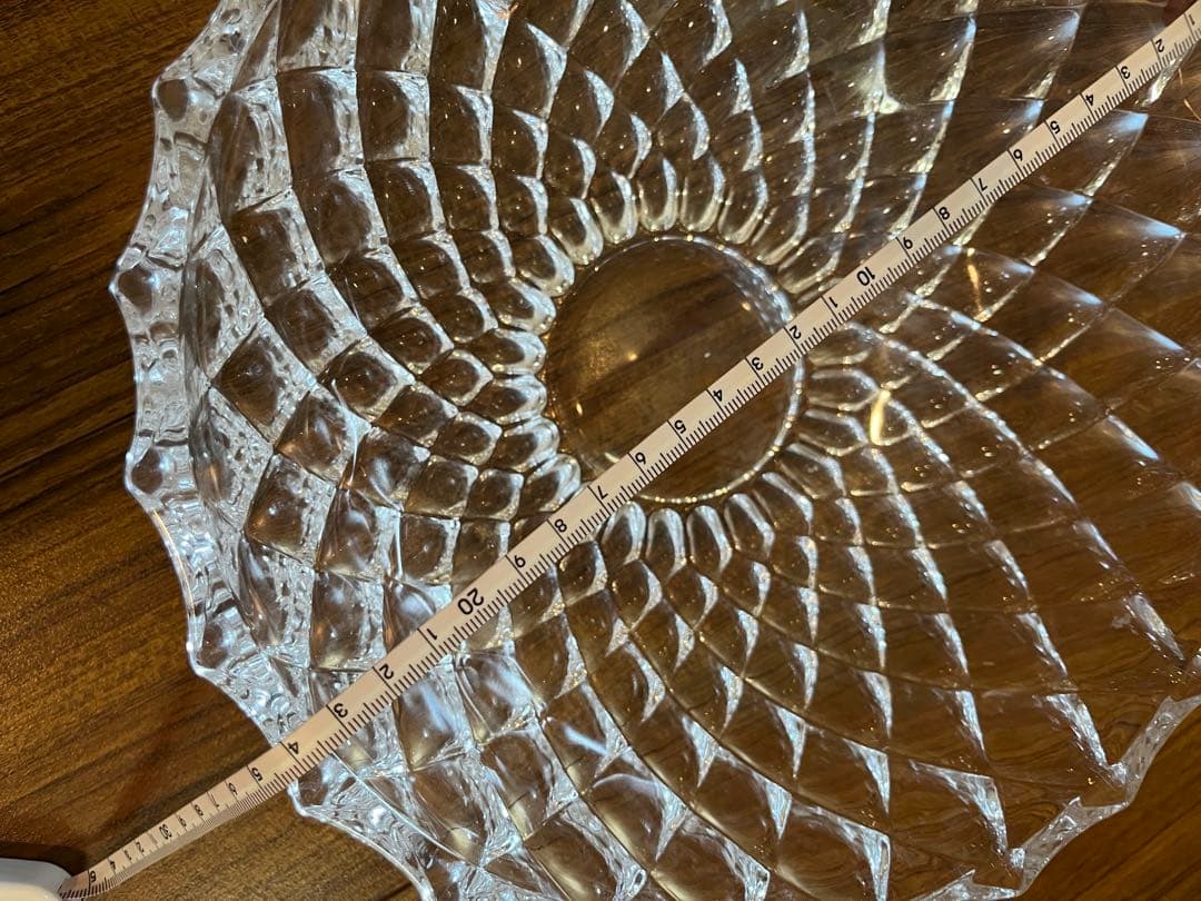クリスタルボウル 直径約24cm 高さ約8cm