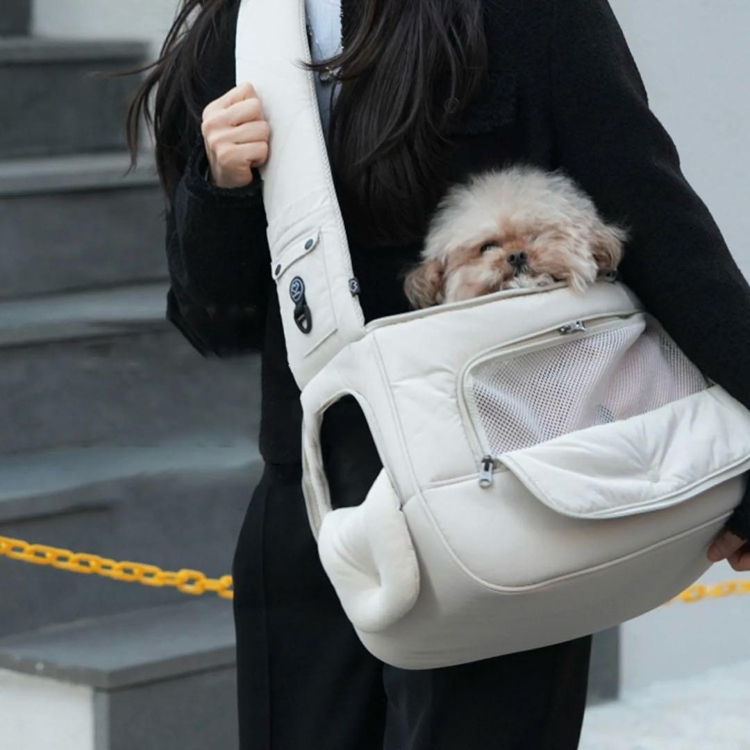 【新品】 SSOOOK VIEW SLING BAG (バッグ右）ベージュ L