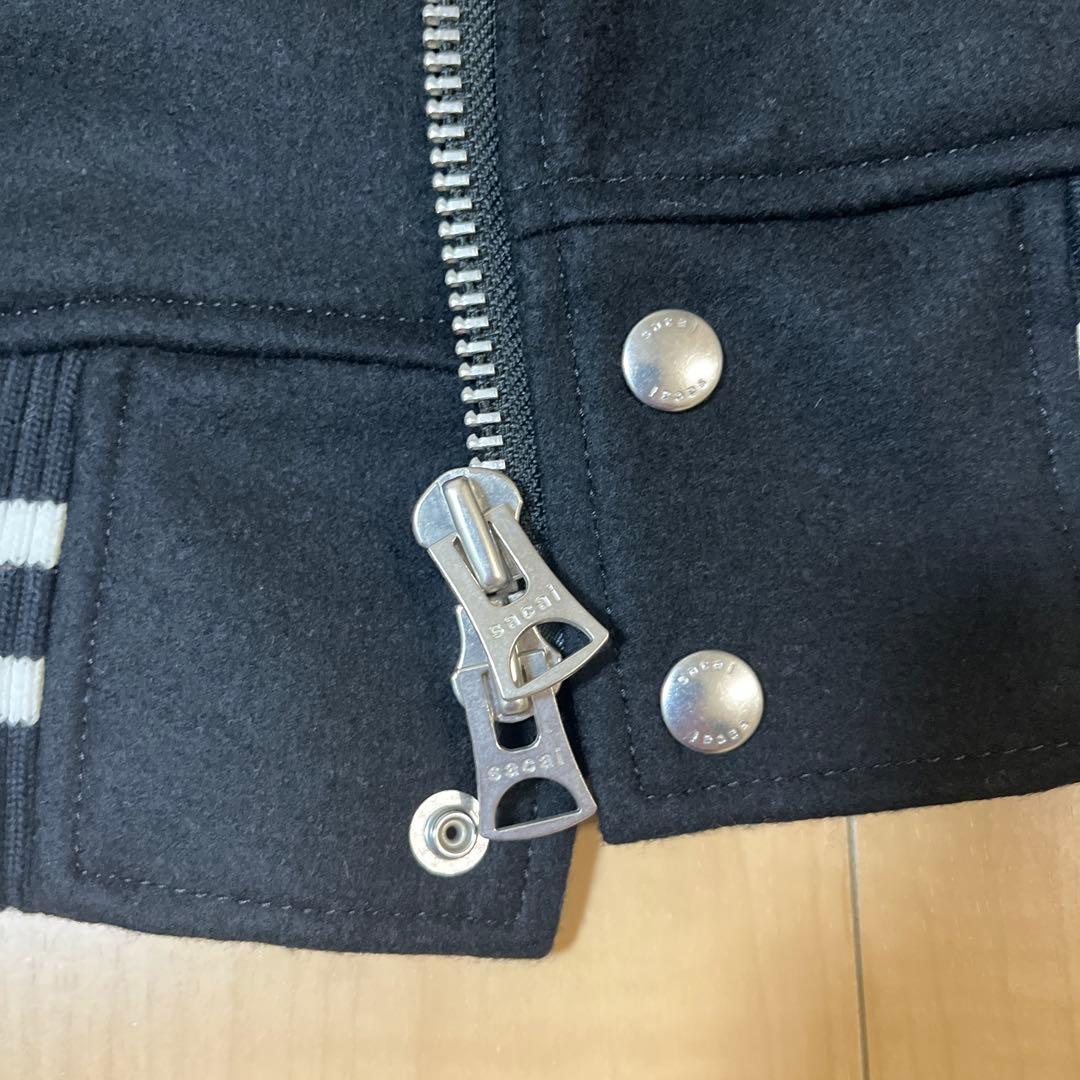 ジャケット・アウター sacai Gonz Wool Melton Leather Jacket 2