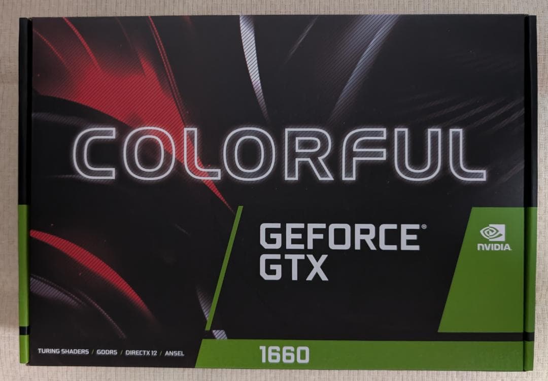 グラフィックボード・グラボ・ビデオカード COLORFUL GeForce GTX 1660 6G-V