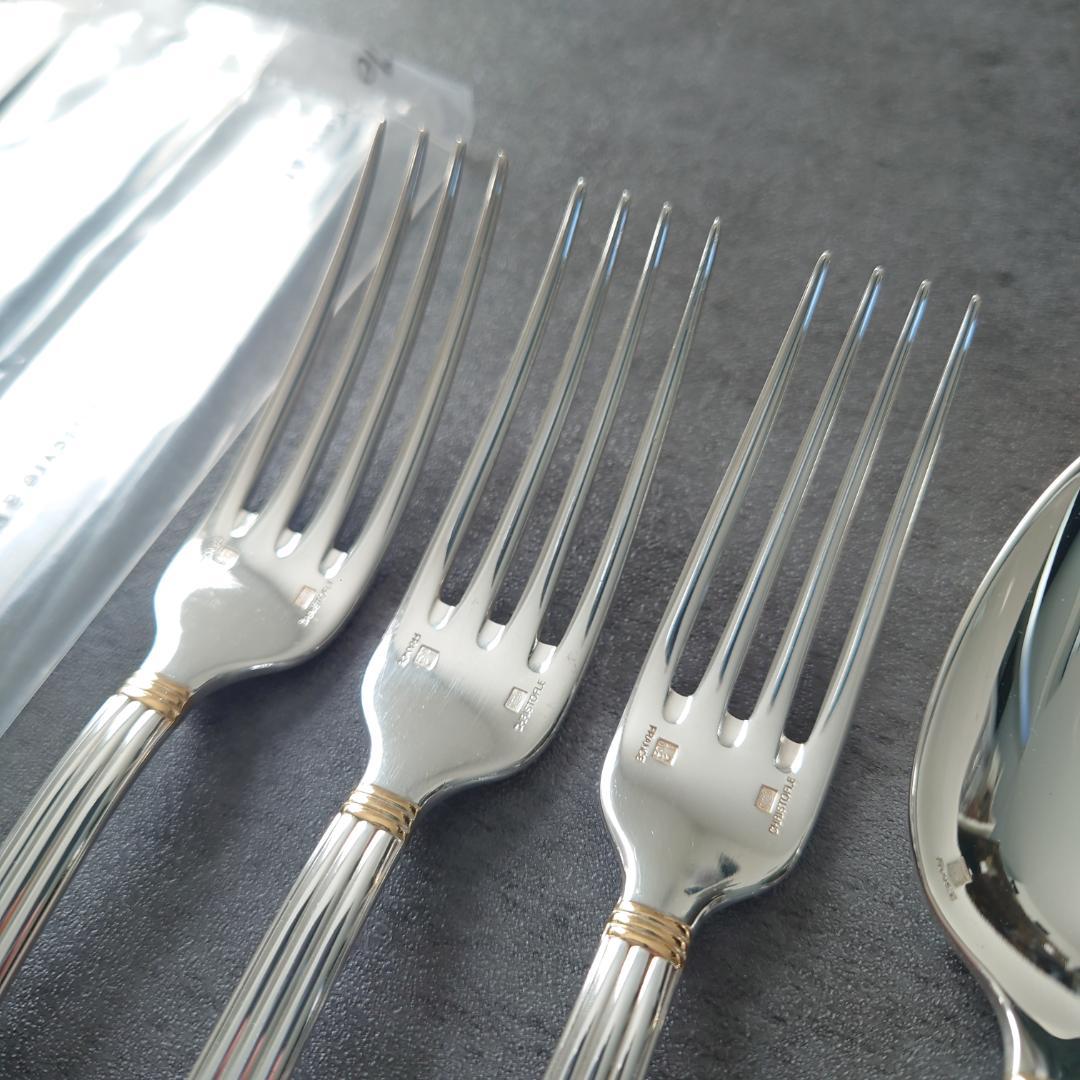 美品 クリストフル アリアゴールドリング デザートサイズ 未開封含む 9点