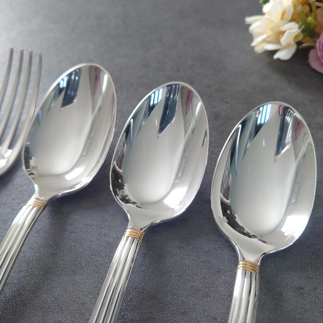 美品 クリストフル アリアゴールドリング デザートサイズ 未開封含む 9点