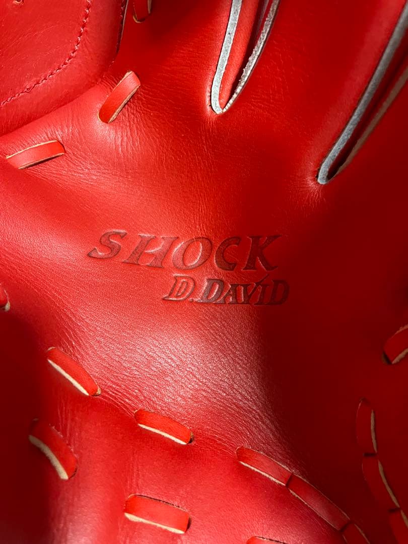 野*き様 新品軟式グローブ　ダビドスポーツ　大人サイズ　未使用品　グローブ　オレ