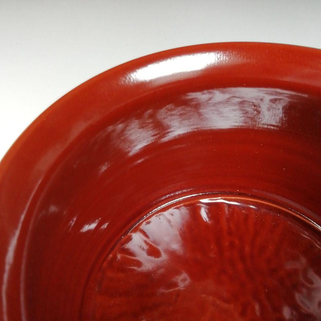 Ｗ１５８　建水　『溜塗　菊形建水』『竹師　宗甫 造』　共箱　茶道具