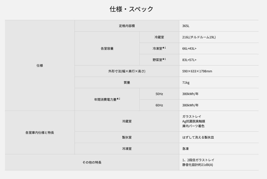 Panasonic 冷蔵庫 シルバー