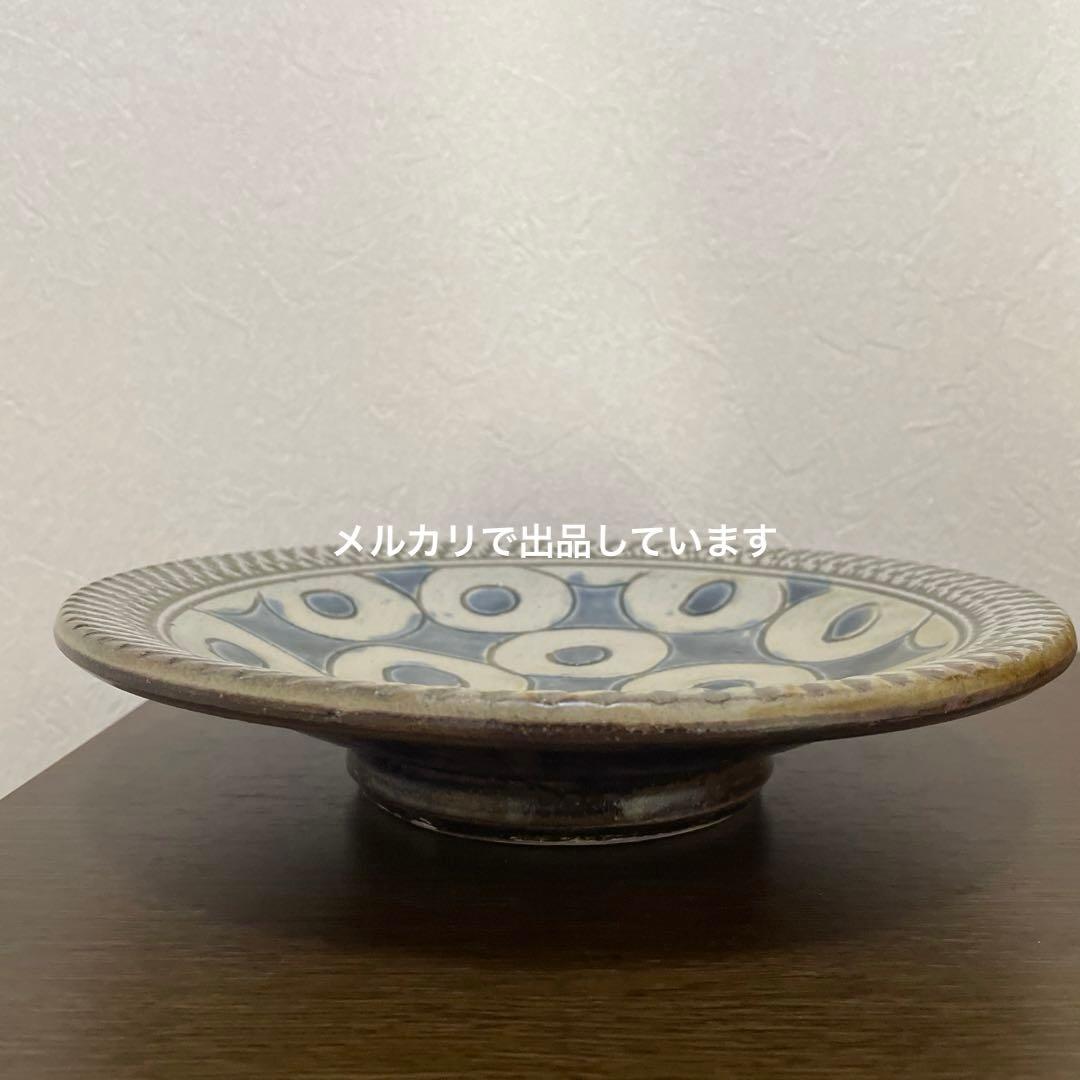 【新品未使用】陶藝玉城さん 8寸皿 民藝 やちむん