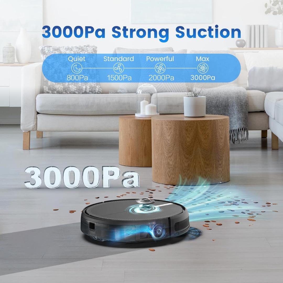 エアロボ ロボット掃除機 水拭き 両用 2025年新登場 3000Pa 強力吸引
