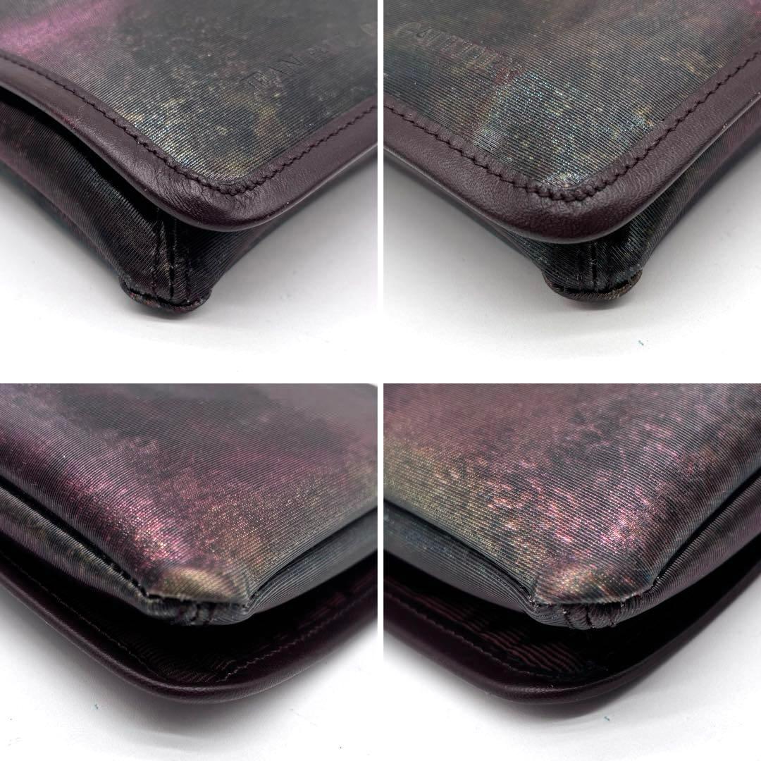 ✨極美品✨希少✨ジャンポールゴルチエ　Vサイバー　ショルダー　サコッシュ　玉虫色