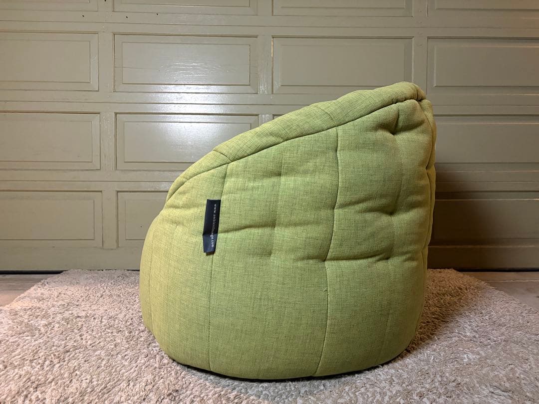 アンビエントラウンジ バタフライソファ ライムグリーン ビーズソファ