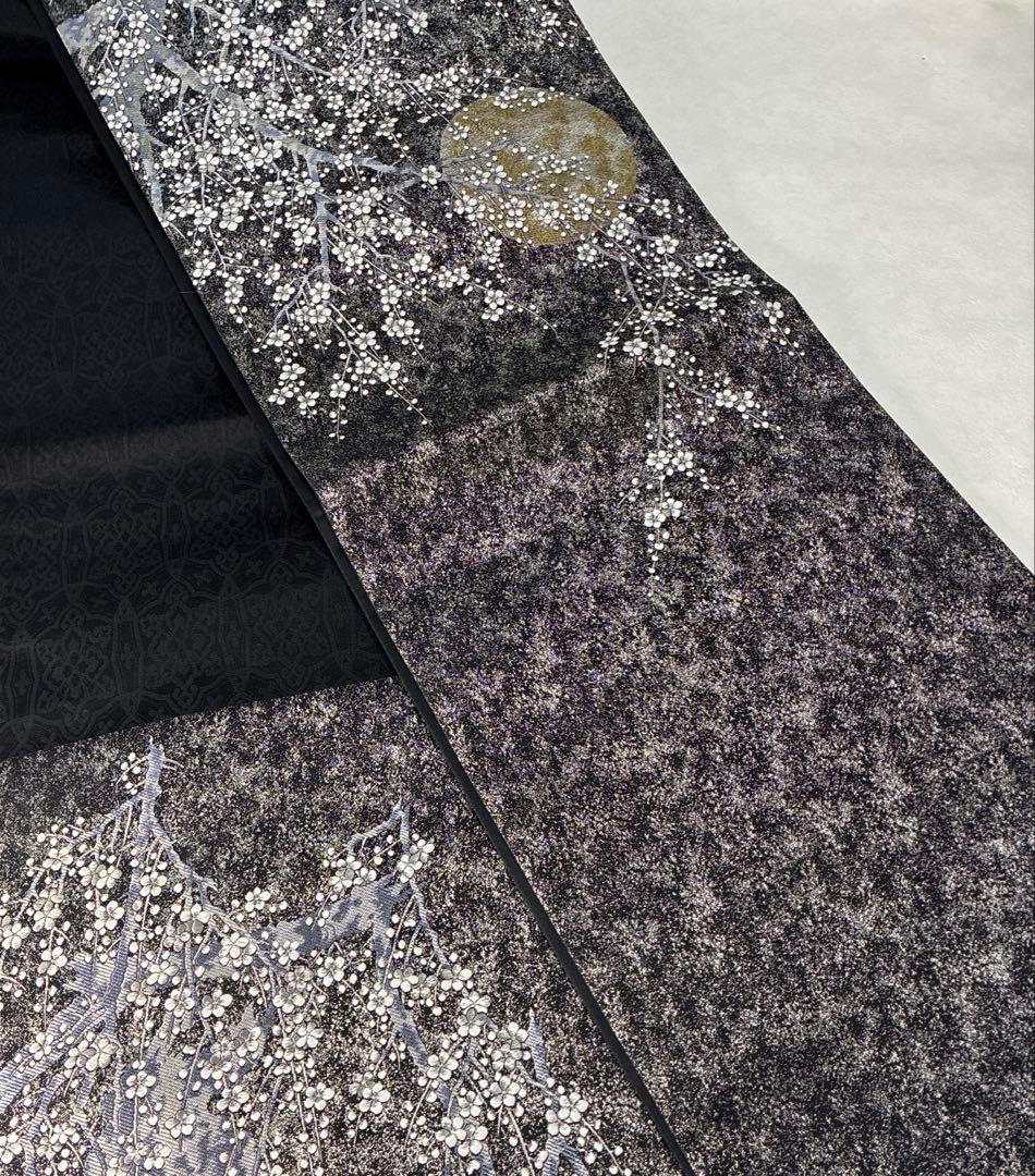 未使用　正絹西陣織大光謹製美しいキモノ掲載若冲梅花豪華袋帯