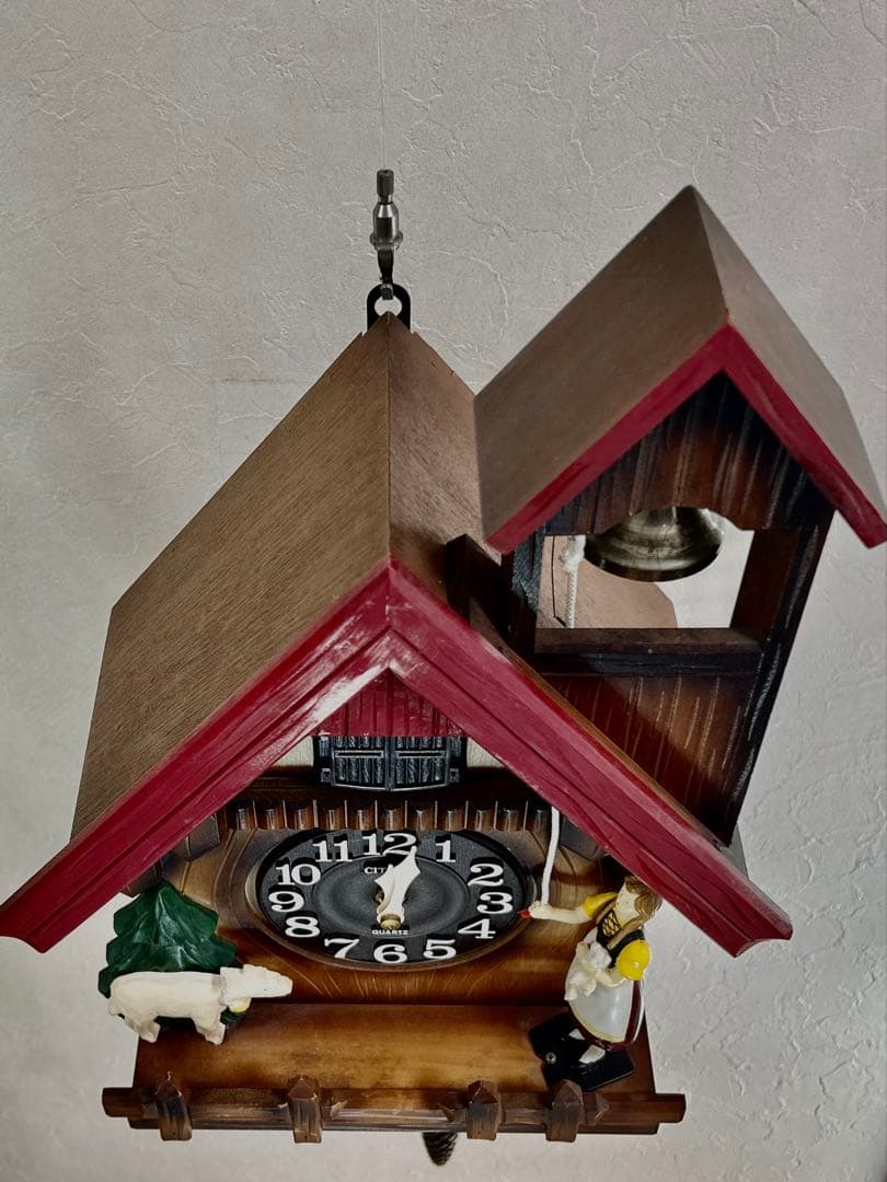 CITIZEN カッコーチロリアン　鳩時計　ふいご式クオーツ　彩色仕上　完動品