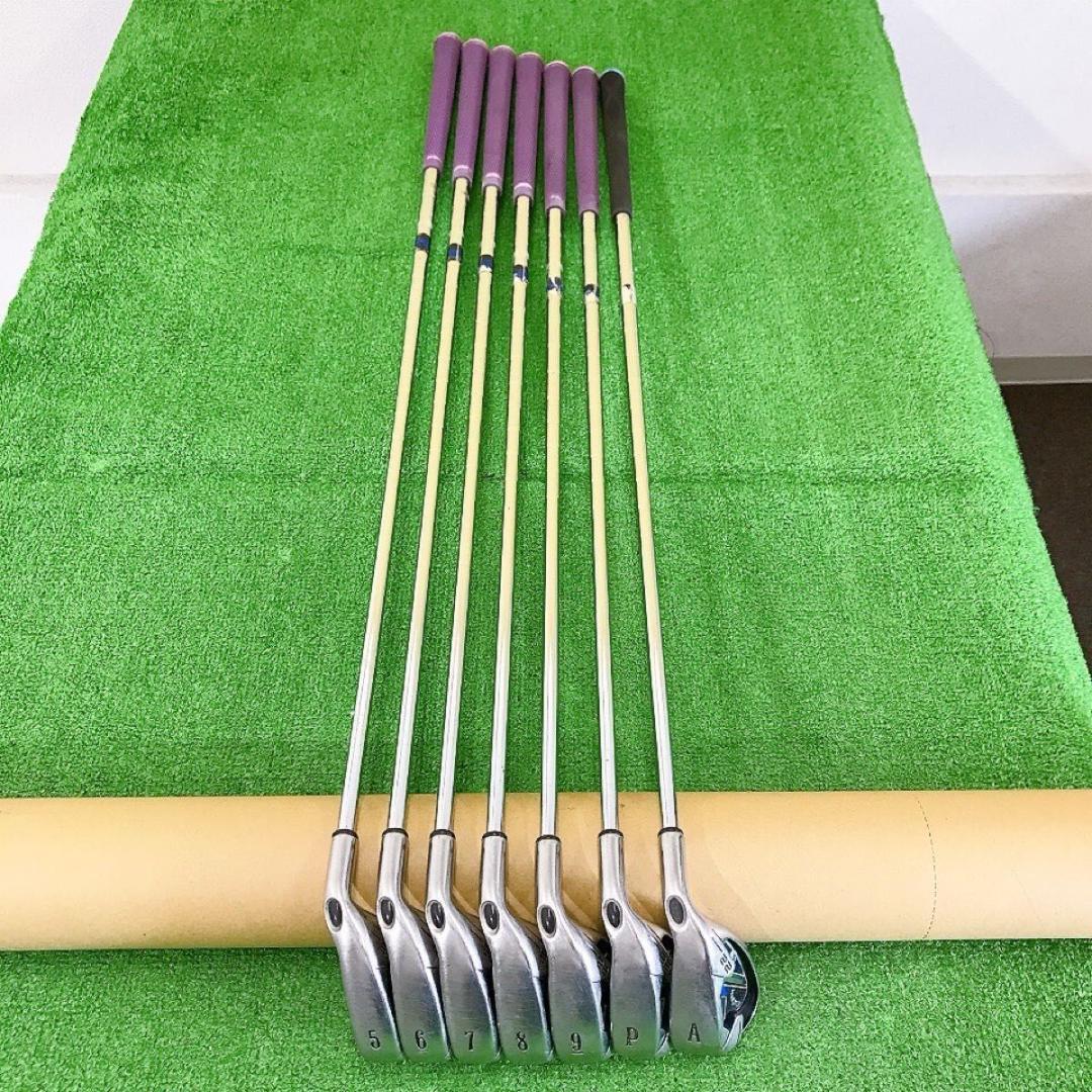 チ37★キャロウェイ X-22 7本アイアンセット R Callaway X22