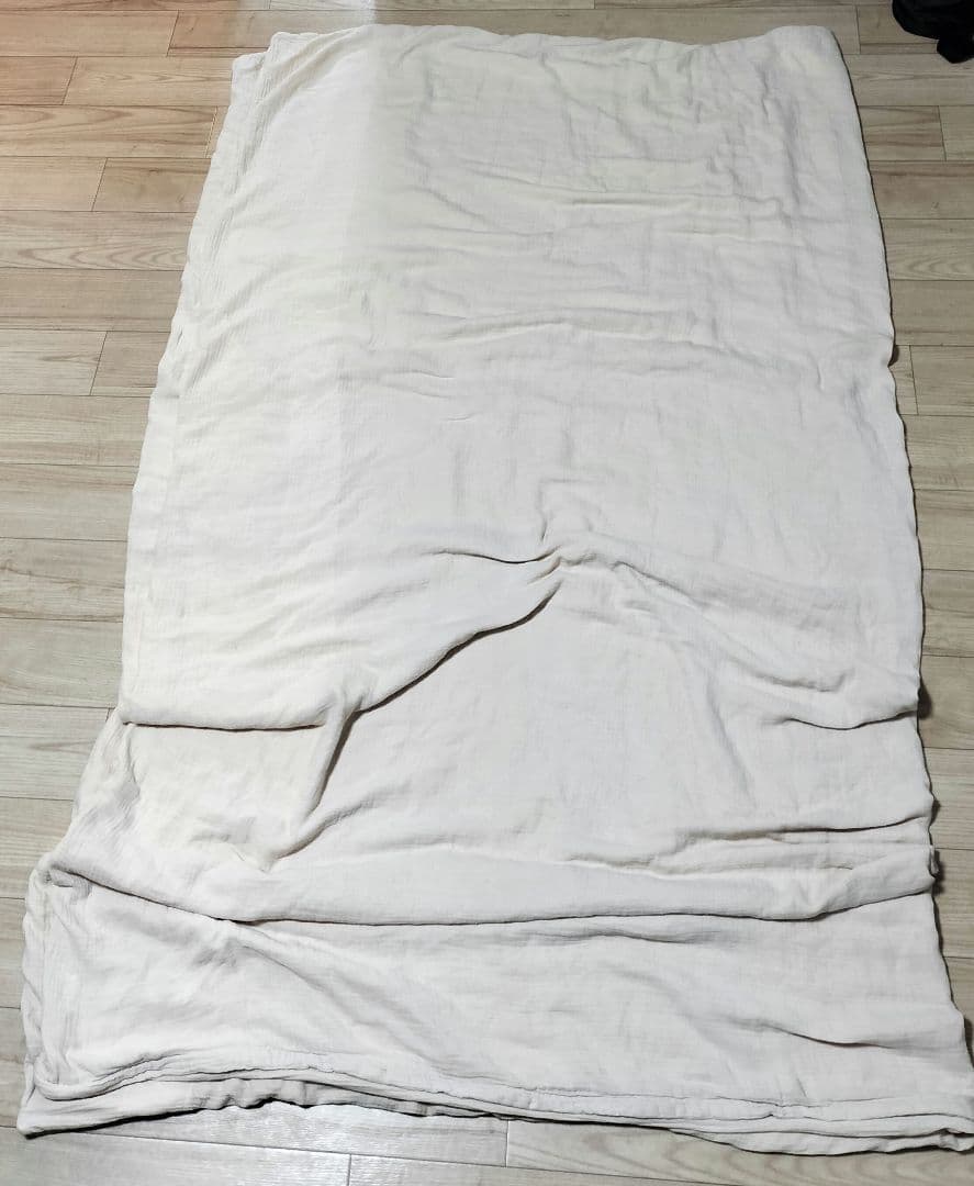 安眠工場 羽毛布団 2枚合せ ダブル 合掛1.0kg、薄掛0.5kg