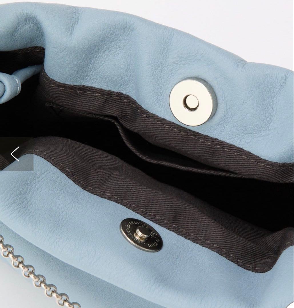 russet レザー巾着4WAY ミニショルダーバッグ