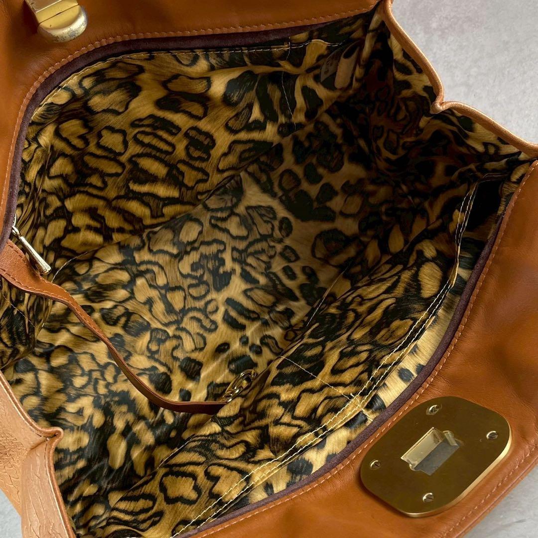 良品✨ロンシャン ギャビー 2way ハンド ショルダーバッグ パイソン型押し