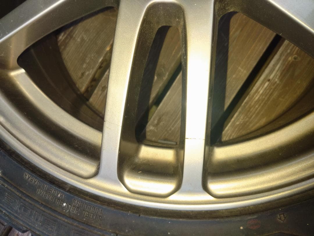 NSC direzza pcd100 5穴 7j タイヤ付き 215/45/17