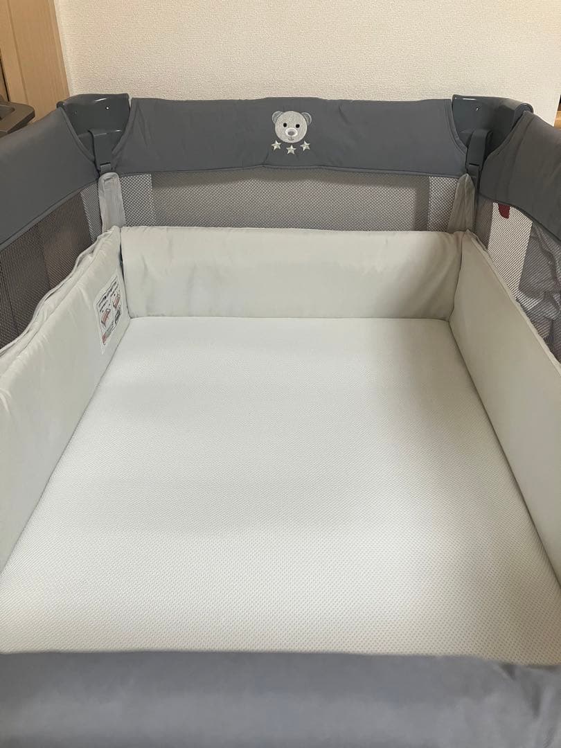 S*S様 ココネルエアーAB アップリカ　ベビーベッド　グレーベアー（マット・シ