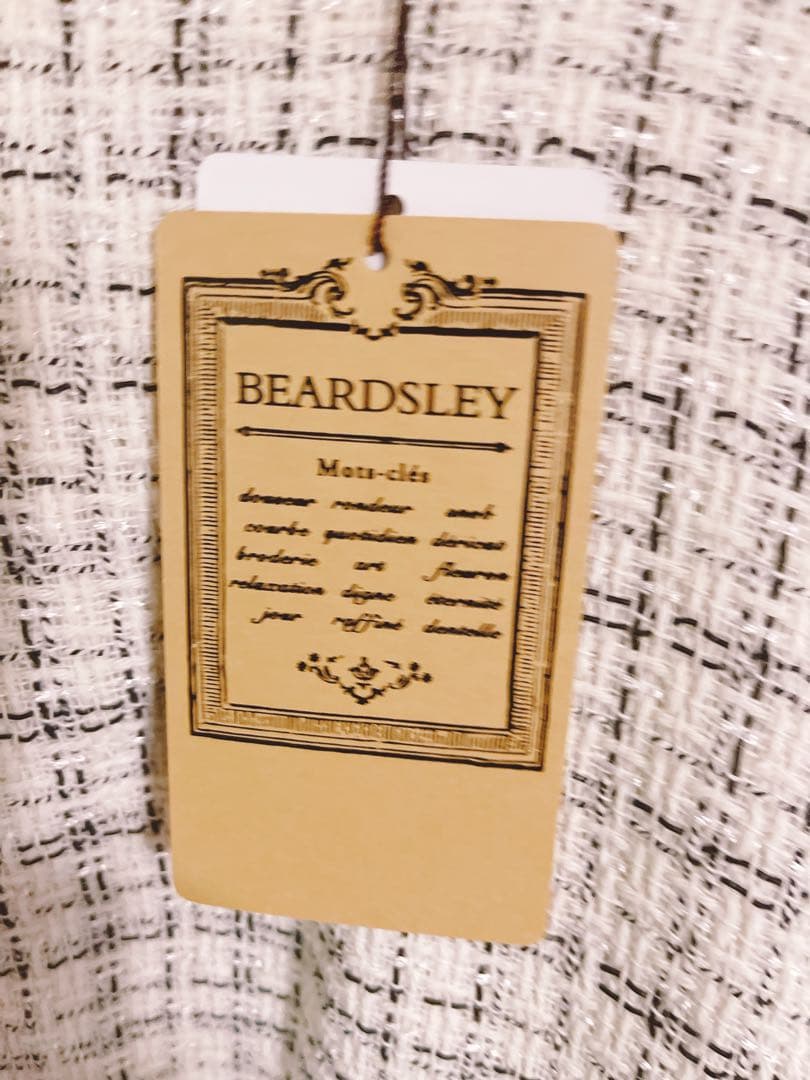新品未使用✳︎BEARDSLEY✳︎ツイードコンビプルオーバー✳︎レイヤード風