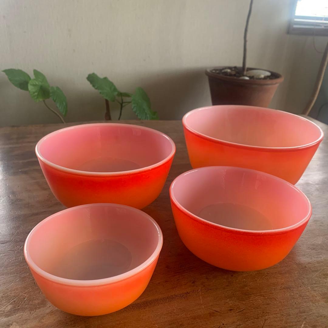 希少　ファイヤーキング　ミキシングボウルセット入れ子　4個