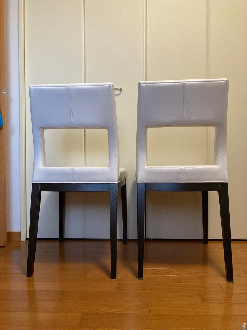 IDEE イデー ホワイト ダイニングチェア 2脚セット カフェ サロン