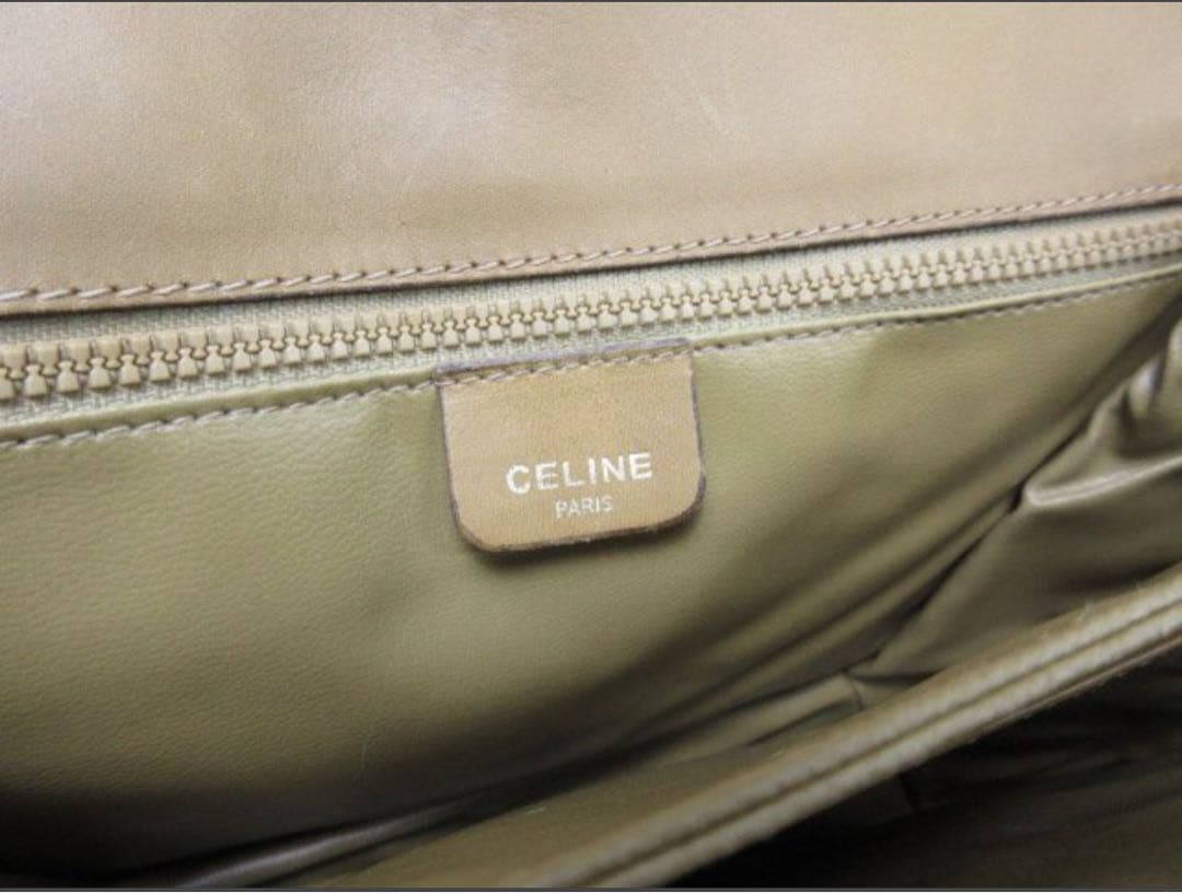 極美品 CELINE セリーヌ マカダム柄 ショルダーバッグ バッグ ブラウン系