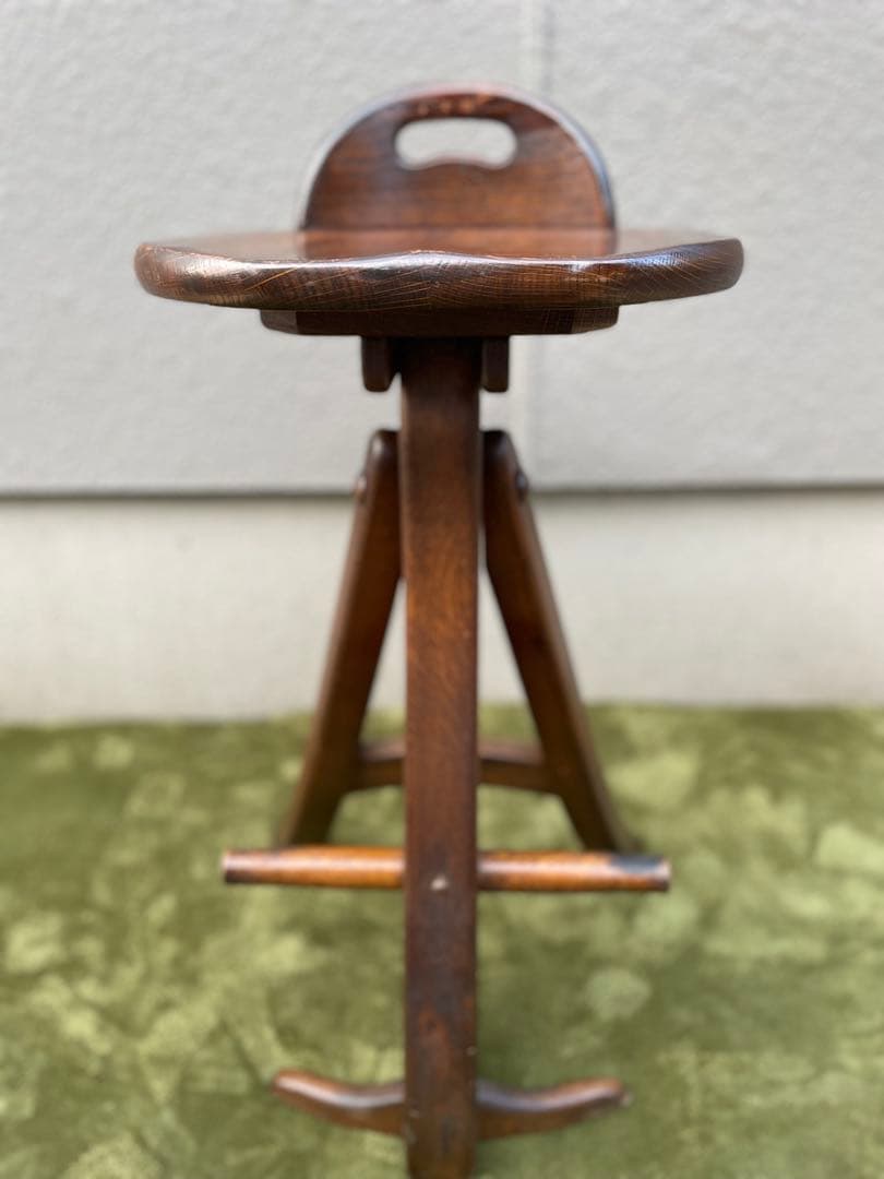 オランダ　カウンターチェア　オーク無垢材