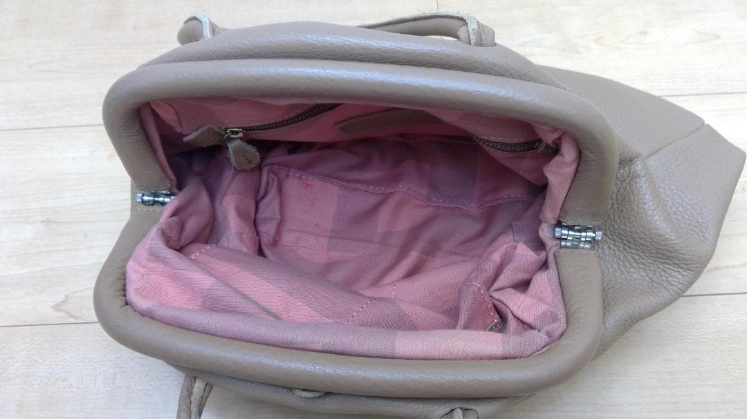 mononogu モノノグ　リップボストン レザー トートバッグ　 シュリンク