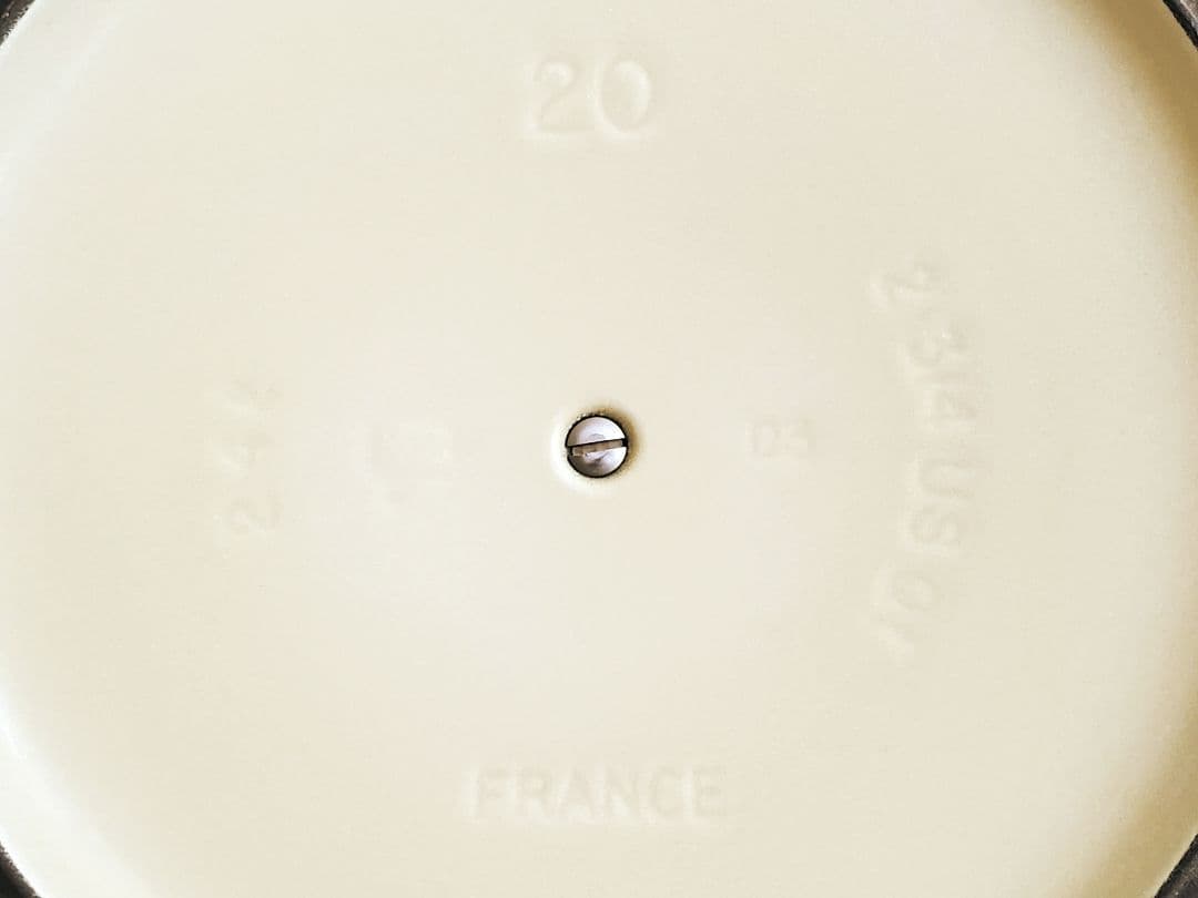 【美品】ル・クルーゼ　ココットロンド　20㎝　旧ブルー