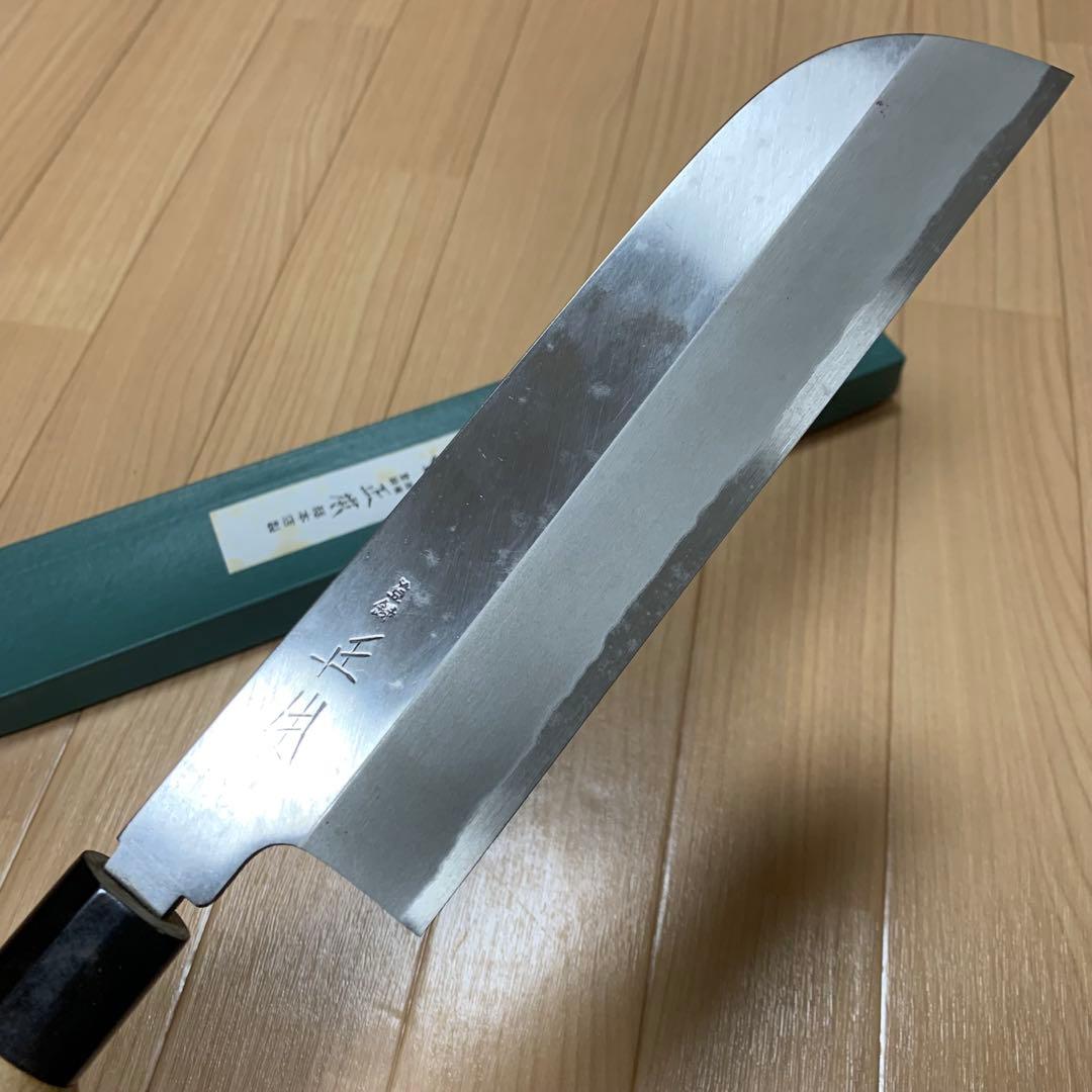 正本　総本店　鎌形　薄刃包丁　8寸