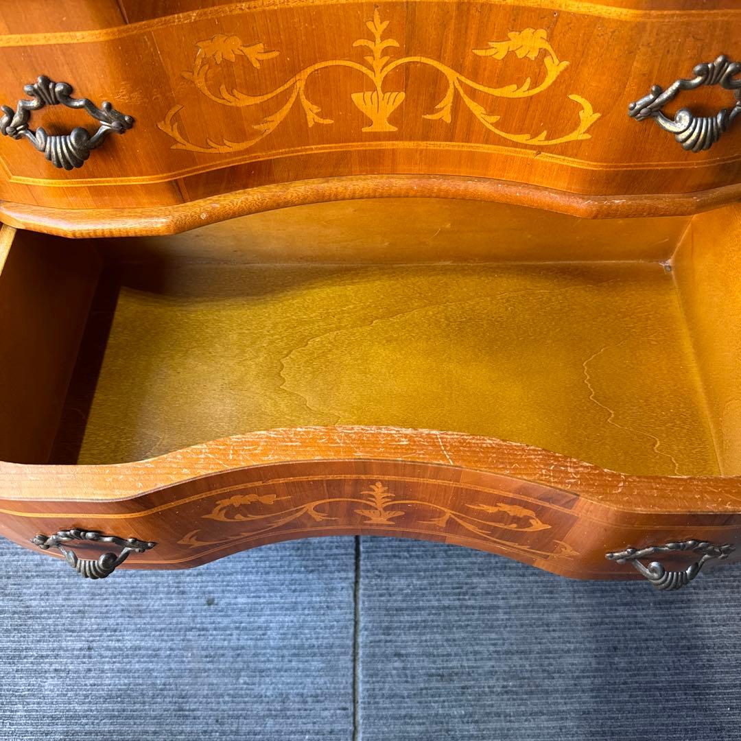 木製チェスト 3段 引き出し付き　北欧風サイドボード