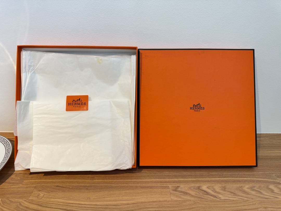 【希少】エルメス HERMES エーゲソレイユ お皿 サン・ルナのペアセット