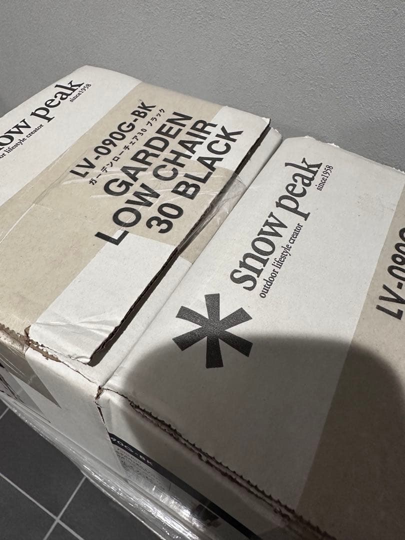 スノーピーク　ガーデンローチェア30 ブラック　新品未開封品２脚セット