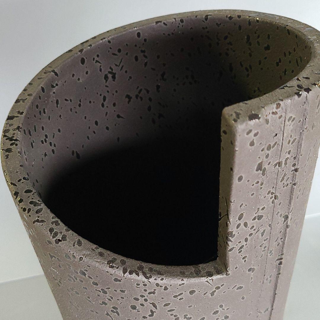 信楽焼スリム傘立て スパイラル 高さ５７cm