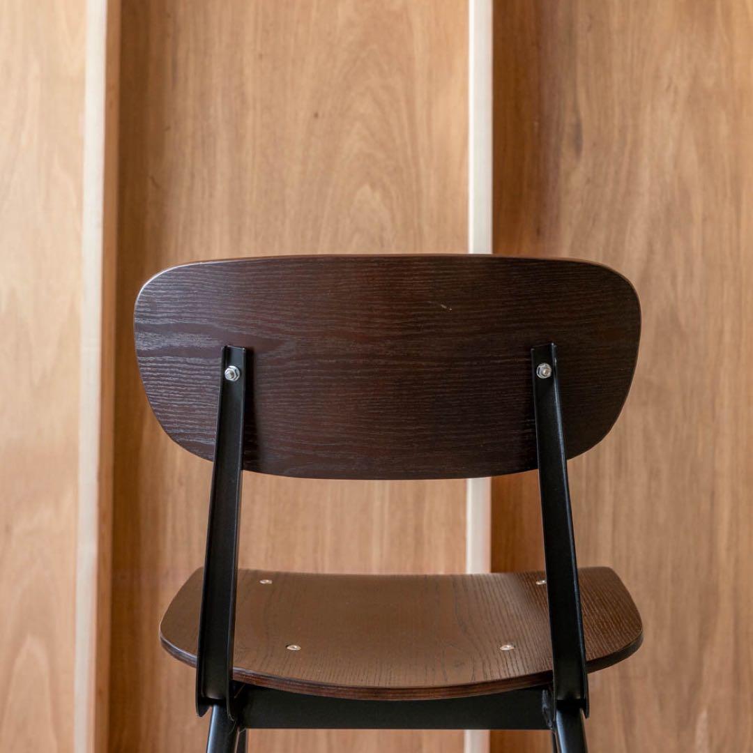 ダイニングチェア ダークブラウン 木製
