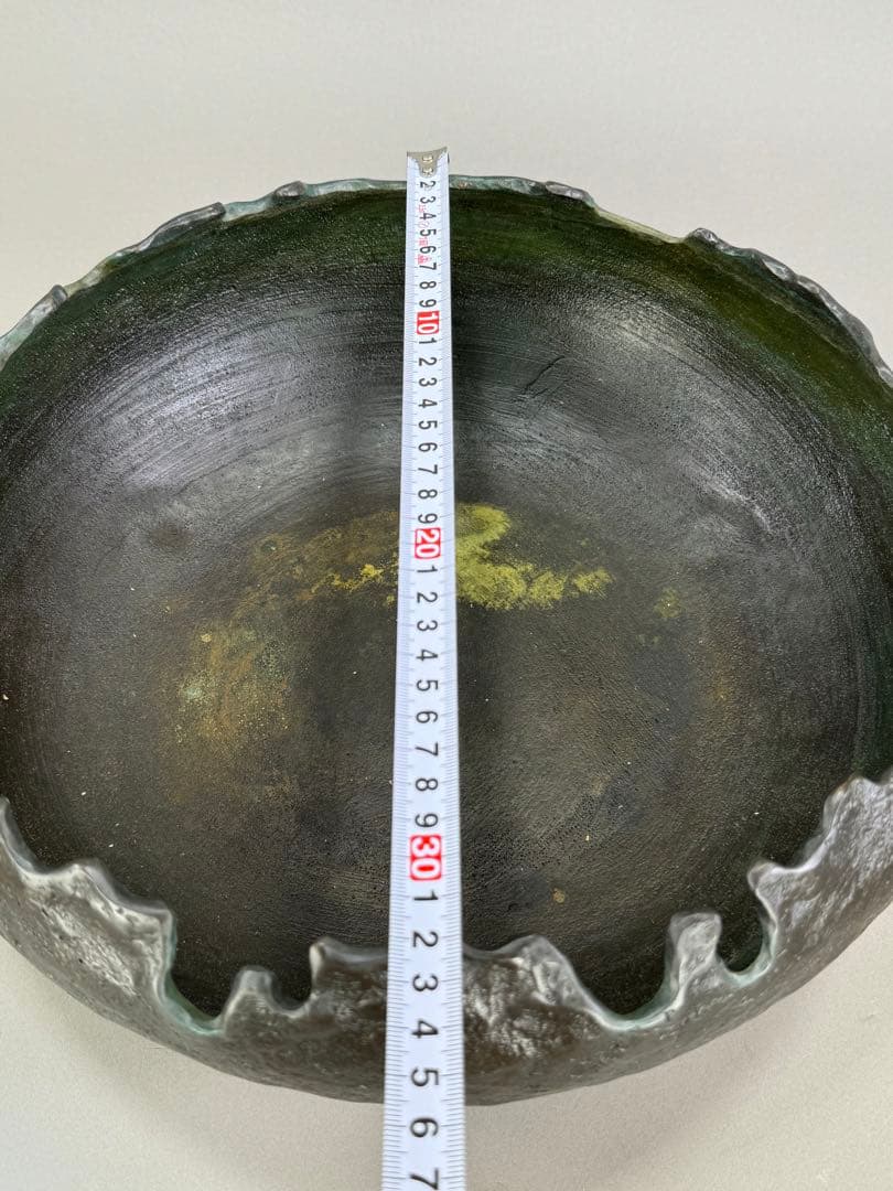 池坊　いけばな　銅鋳造　水盤　銅花器