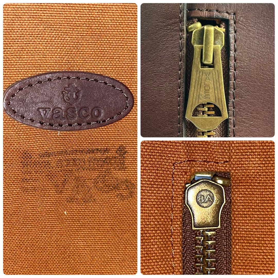 【美品】 vasco ダッフルバッグ 2way ブラウン オールドオイル レザー