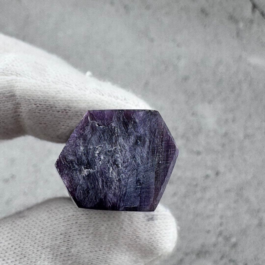 G-142チャロアイト ポイント 希少原石 高品質紫の模様が美しい 天然石