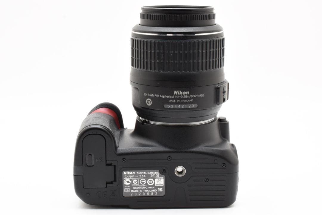 043 Nikon ニコンD3100デジタルカメラ本体レンズバッテリ充電器送料込
