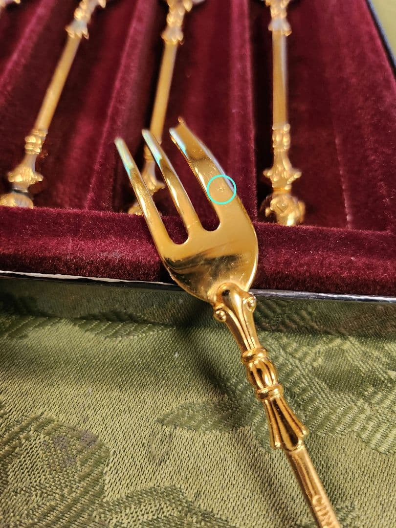 クリストフウィドマン 銀器 24金 フォーク セット ゴールド デコルクラシック