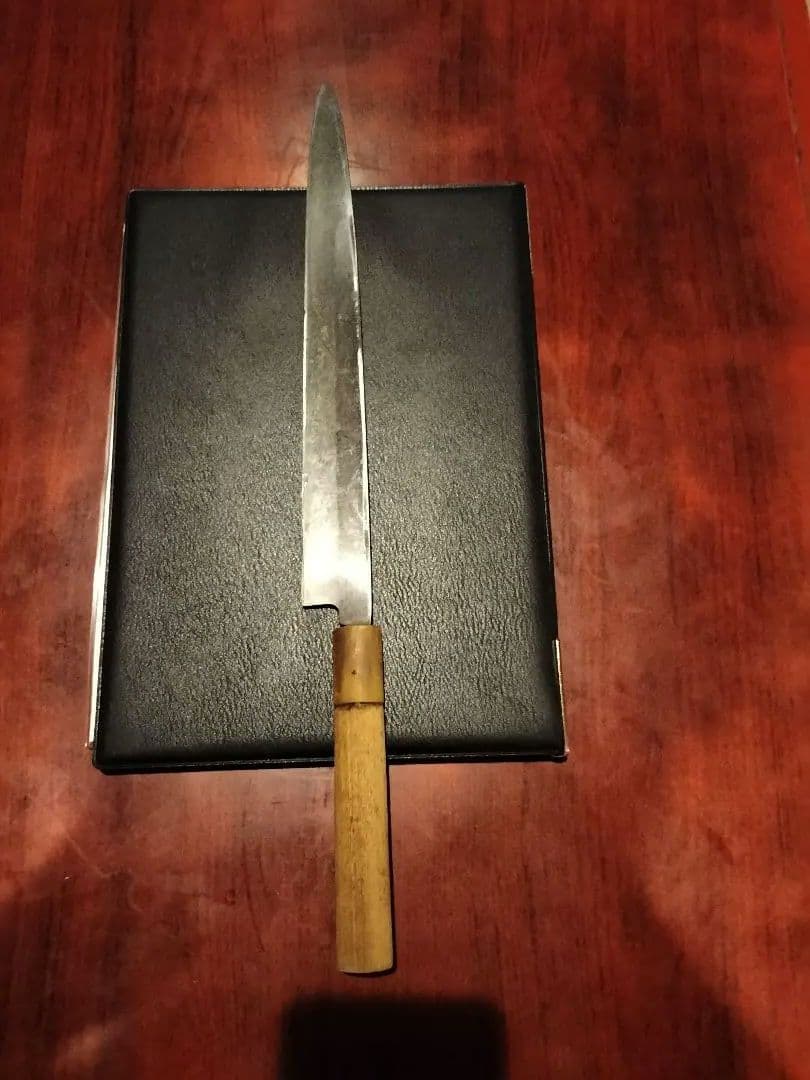 18万円正本総本店純日本鋼 本焼き包丁尺一　白一鋼本焼