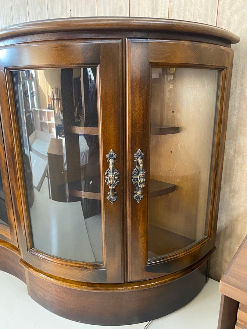 【美品】★レア★カリモク　コロニアルデザイン　ラック　棚　3点セット　コーナー