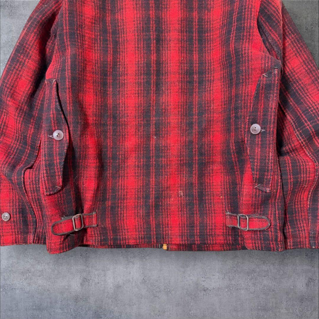 R*離様 【Woolrich】50s60sヴィンテージ黒タグチェック柄マッキーノ