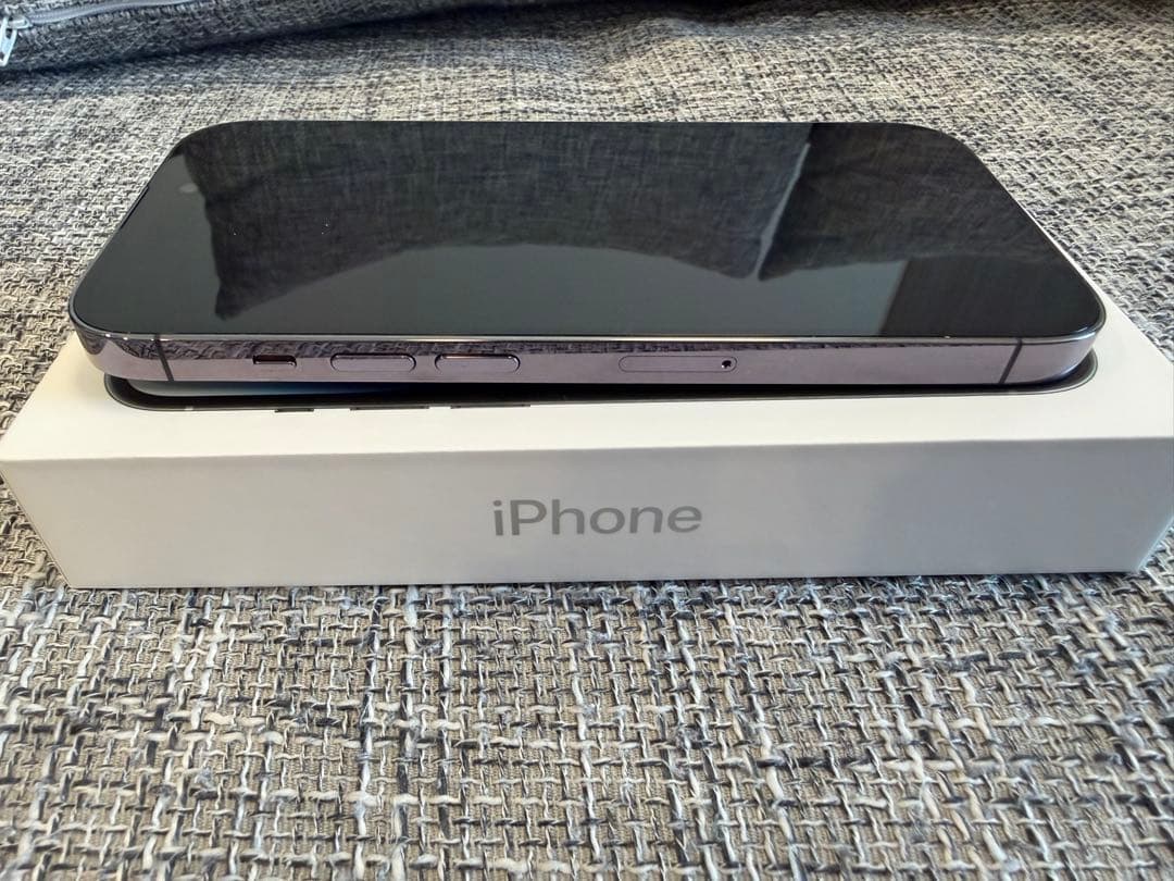 【美品】Apple iPhone 14 Pro ディープパープル SIMフリー