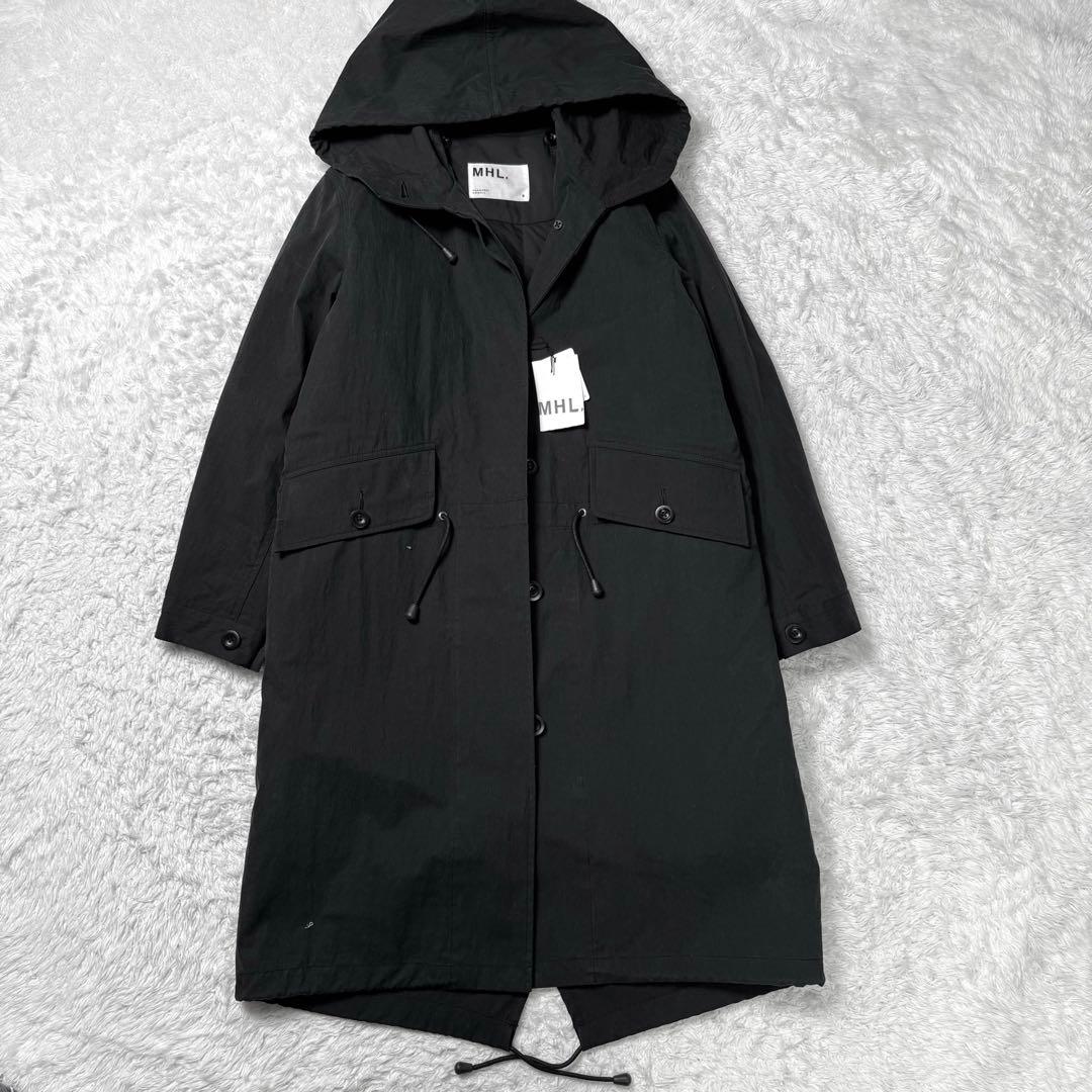 【新品タグ付き】マーガレットハウエル　長袖中綿ライナー付きモッズコート2黒